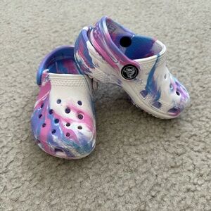 CROCS purple and pink size 5C